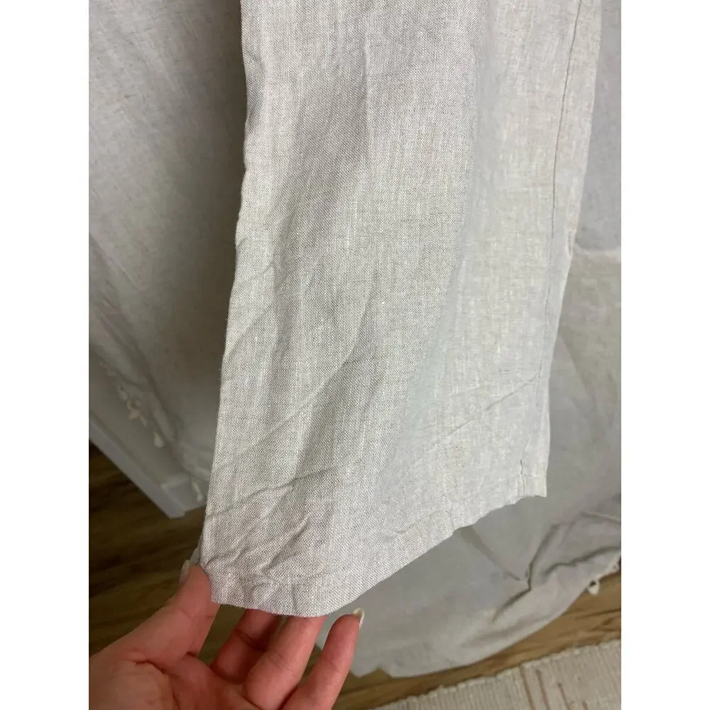 Reformation Scarlett Linen Cream Two Piece Set Size 8 - Picture 11 of 16